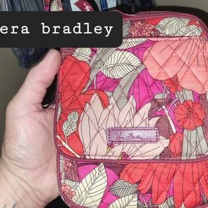 Vera Bradley Mini Hipster Pink Floral Card Iphone Holder Crossbody Bag
